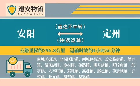 安阳到定州货运公司