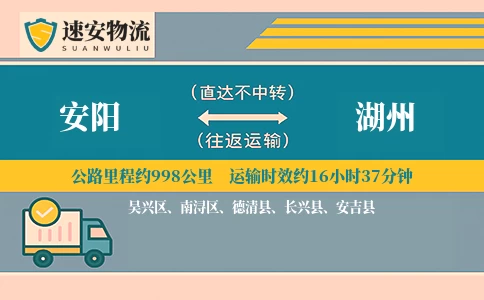安阳到湖州货运公司