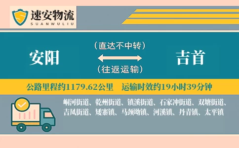 安阳到吉首货运公司