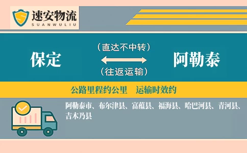 保定到阿勒泰货运公司