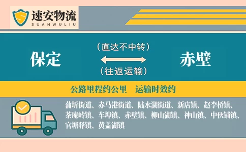 保定到赤壁货运公司