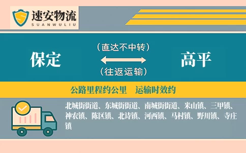 保定到高平货运公司