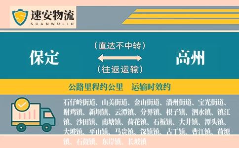 保定到高州货运公司