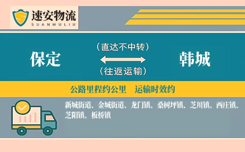保定到韩城货运公司