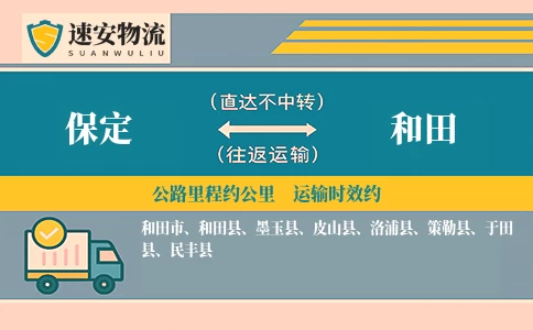 保定到和田货运公司
