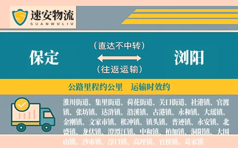 保定到浏阳货运公司