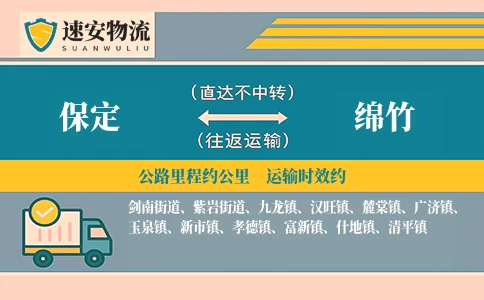 保定到绵竹货运公司