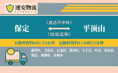 保定到鲁山县物流公司