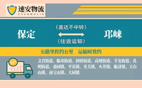 保定到邛崃货运公司