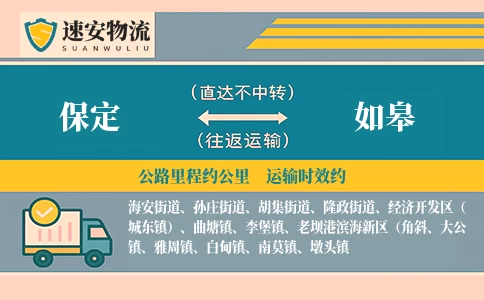 保定到如皋货运公司