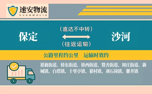 保定到沙河货运公司