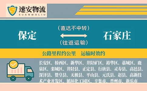 保定到石家庄货运公司