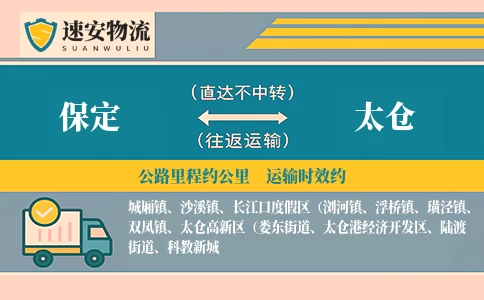 保定到太仓货运公司