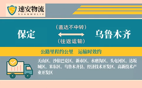 保定到乌鲁木齐货运公司