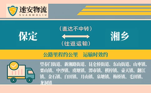 保定到湘乡货运公司
