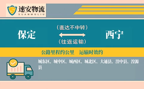 保定到西宁货运公司