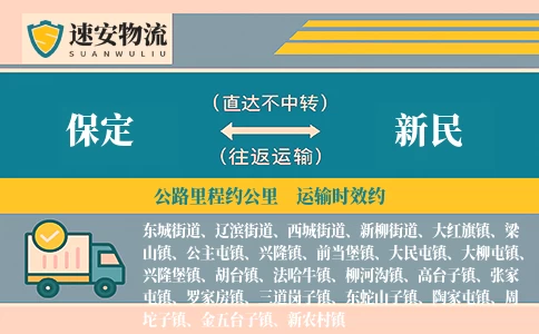保定到新民货运公司