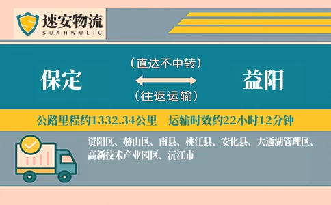 保定到益阳货运公司