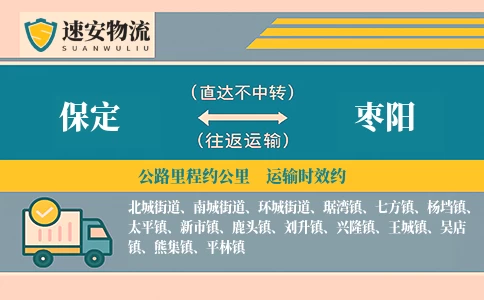 保定到枣阳货运公司