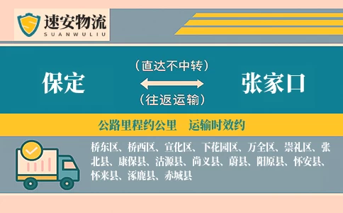 保定到张家口货运公司