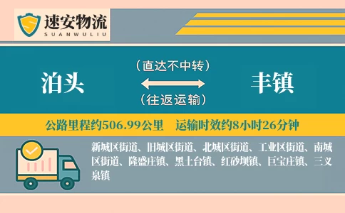 泊头到丰镇货运公司
