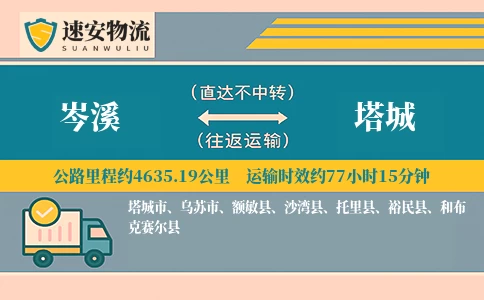 岑溪到塔城货运公司