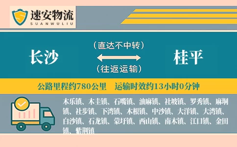 长沙到桂平货运公司