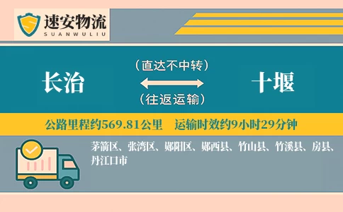 长治到十堰货运公司