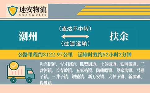 潮州到扶余货运公司