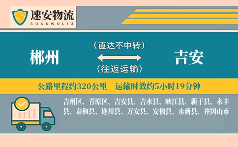 郴州到吉安货运公司
