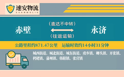 赤壁到永济货运公司