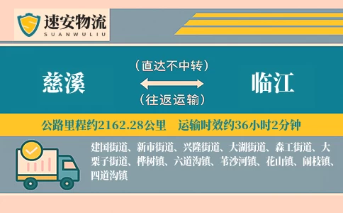 慈溪到临江货运公司