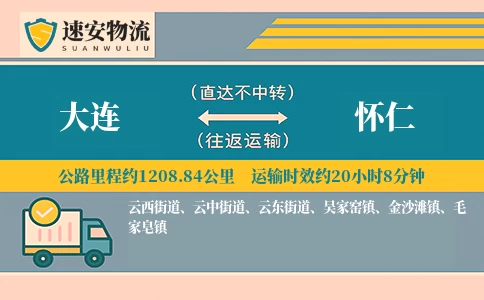 大连到怀仁货运公司