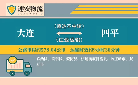 大连到四平货运公司
