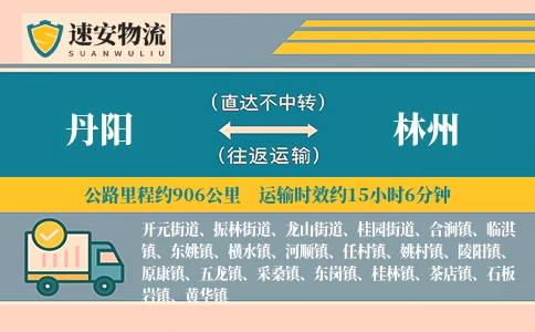 丹阳到林州货运公司