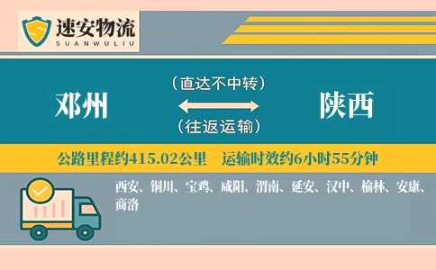 邓州到陕西货运公司