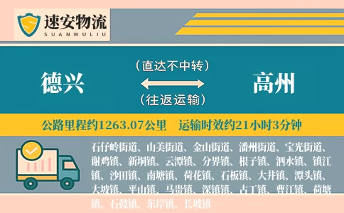 德兴到高州货运公司