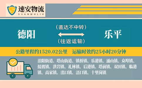 德阳到乐平货运公司