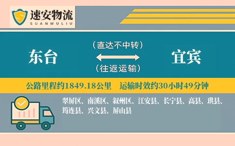 东台到珙县物流公司