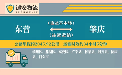 东营到肇庆货运公司