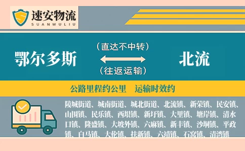 鄂尔多斯到北流货运公司