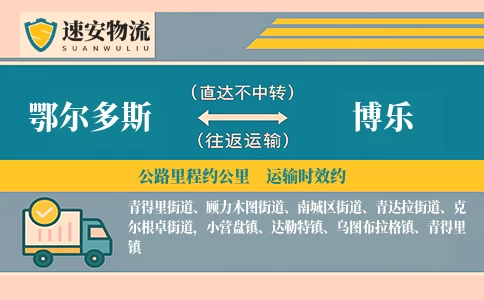 鄂尔多斯到博乐货运公司
