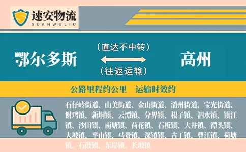 鄂尔多斯到高州货运公司