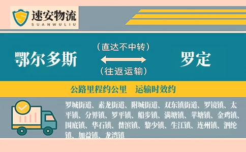 鄂尔多斯到罗定货运公司