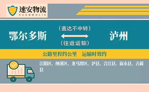 鄂尔多斯到叙永县物流公司