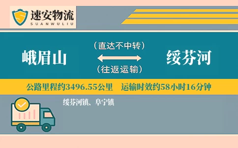 峨眉山到绥芬河货运公司