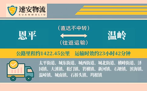 恩平到温岭货运公司