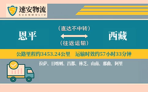 恩平到西藏货运公司