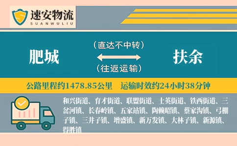 肥城到扶余物流公司