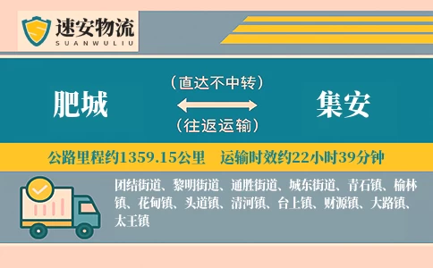 肥城到集安货运公司